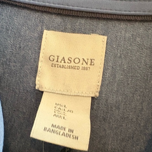 Giasone Shirt Men's Long Sleeve Button Down Shirt Size Large NWT - Picture 4 of 9